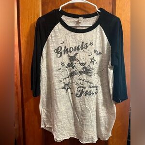 3/4 sleeve “Ghouls just want to have fun” top